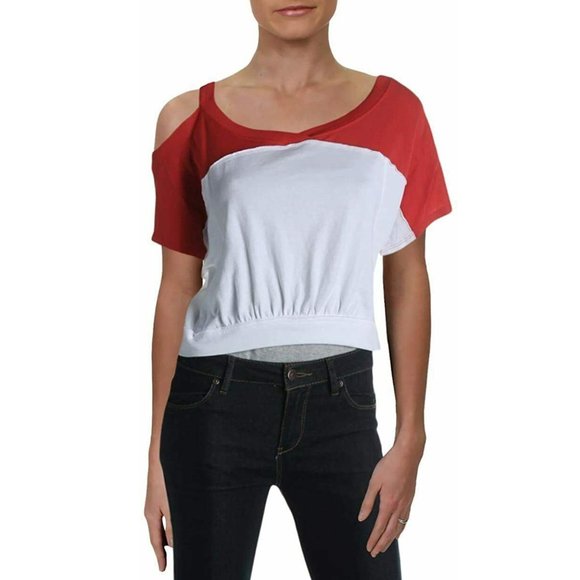 Field Goal Cropped T-Shirt White - Size Small - Picture 1 of 2